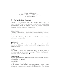 6 Permutation Groups