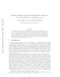 Extinction, Survival and Duality to P-Jump Processes