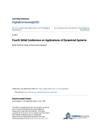 Fourth SIAM Conference on Applications of Dynamical Systems