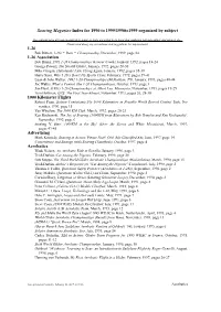 Soaring Magazine Index for 1990 to 1999/1990To1999 Organized by Subject