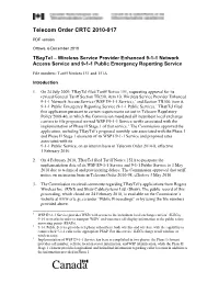 Telecom Order CRTC 2010-917