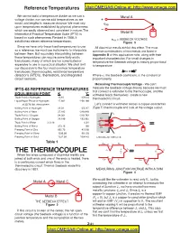 Thermocouple Introduction and Theory