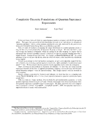 Complexity-Theoretic Foundations of Quantum Supremacy Experiments