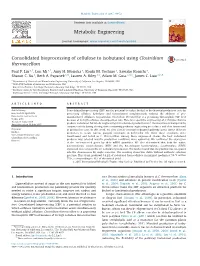Consolidated Bioprocessing of Cellulose to Isobutanol Using Clostridium Thermocellum