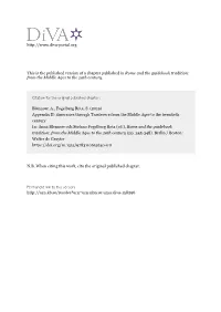 Itineraries Through Trastevere from the Middle Ages to The