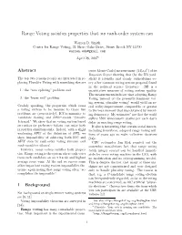 Range Voting Satisfies Properties That No Rank-Order System