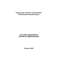 CCPY Cultural Resources Technical Memo