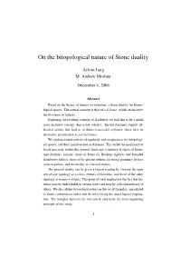 On the Bitopological Nature of Stone Duality