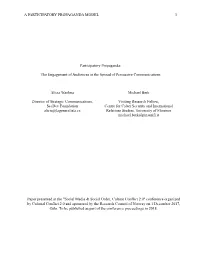 Participatory Propaganda Model 1