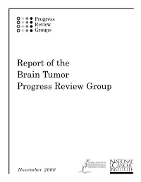 Report of the Brain Tumor Progress Review Group