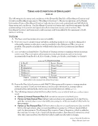 T Erms and C Onditions of E
