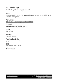 UC Berkeley Berkeley Planning Journal
