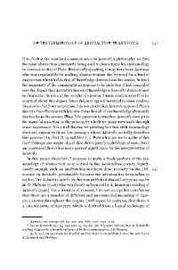 Abstraction’ in Aristotle [13]
