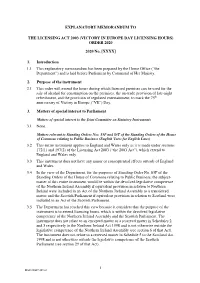 The Licensing Act 2003 (Victory in Europe Day Licensing Hours) Order 2020
