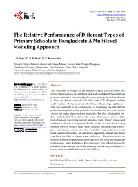 The Relative Performance of Different Types of Primary Schools in Bangladesh: a Multilevel Modeling Approach