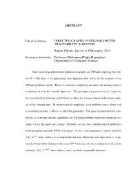 Abstract Directed Graphs: Fixed-Parameter