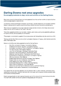 Darling Downs Rest Area Upgrades Encouraging Motorists to Stop, Revive and Survive on the Darling Downs
