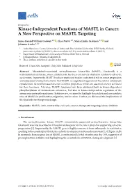 Kinase-Independent Functions of MASTL in Cancer: a New Perspective on MASTL Targeting
