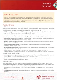 Sarcoma Fact Sheet
