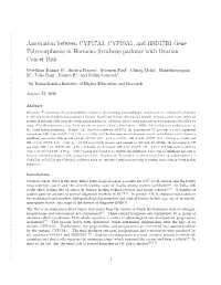 Association Between CYP17A1, CYP19A1, and HSD17B1 Gene Polymorphisms in Hormone Synthesis Pathway with Ovarian Cancer Risk