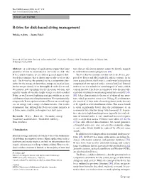 B-Tries for Disk-Based String Management