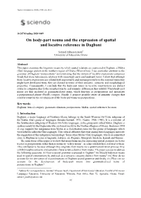 Topic: Spatial and Locative Reference in Dagbani