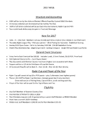 2017 MGA Structure and Accounting New for 2017 General Event