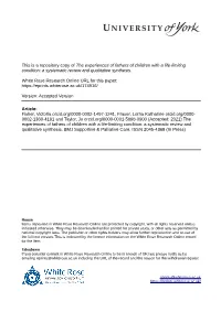 A Systematic Review and Qualitative Synthesis