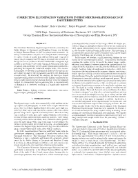 Correcting Illumination Variations in Photomicrograph Mosaics of Daguerreotypes