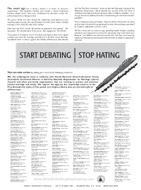 Debating Stop Hating
