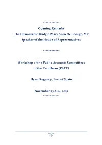 Public Accounts Committees of the Caribbean Workshop