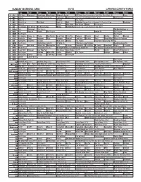 Sunday Morning Grid 4/1/12 Latimes.Com/Tv Times