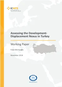 Assessing the Development- Displacement Nexus in Turkey