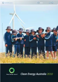 Clean Energy Australia 2010 Exit Full Screen Index