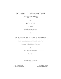 Introductory Microcontroller Programming