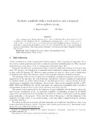On Finite Semifields with a Weak Nucleus and a Designed