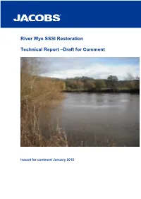 River Wye SSSI Restoration Technical Report Finaldraftforconsultation