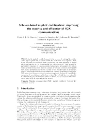 Schnorr-Based Implicit Certification