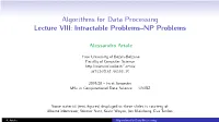 5.2 Intractable Problems -- NP Problems