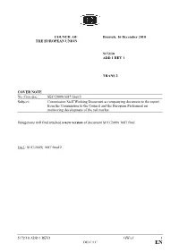5172/10 ADD 1 REV1 GW/Cf 1 DG C I C COUNCIL of THE