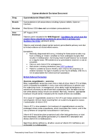 Cyanocobalamin Decision Document