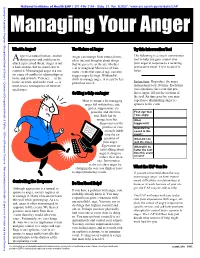 Managing Anger
