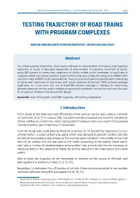 Testing Trajectory of Road Trains with Program Complexes