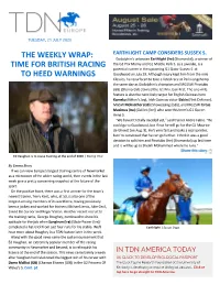 Time for British Racing to Heed Warnings