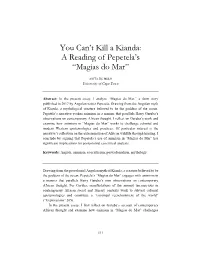 You Can't Kill a Kianda: a Reading of Pepetela's “Magias Do Mar”