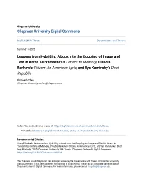 A Look Into the Coupling of Image and Text in Karen Tei Yamashita's