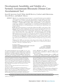 Development, Sensibility, and Validity of a Systemic Autoimmune Rheumatic Disease Case Ascertainment Tool