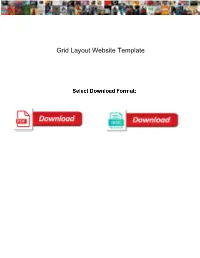 Grid Layout Website Template