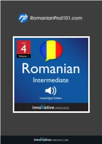 LESSON NOTES Intermediate S1 #1 Giving Your Opinion in Romanian
