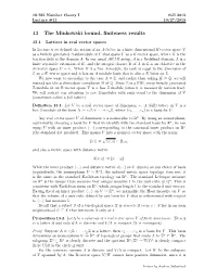 13 the Minkowski Bound, Finiteness Results